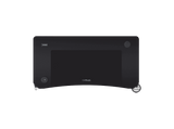 Mesa gaming - Trust GXT710, Iluminación RGB, Cargador Inalámbrico, Negro