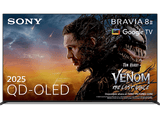TV QD-OLED 55 - Sony Bravia 8 II, Procesador XR con IA, Smart TV (Google TV), IMAX, Dolby Atmos/Vision, Chromecast, Airplay, PS5, 120Hz, Eco, 55XR8M2