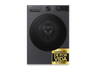 Lavadora carga frontal - LG F4X5009TBB, 9 kg, 1400 rpm, 12 programas, TurboWash 360º, Clase A-40%, Acero Grafito Mate