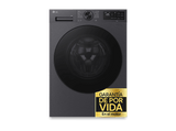 Lavadora carga frontal - LG F4X5009TBB, 9 kg, 1400 rpm, 12 programas, TurboWash 360º, Clase A-40%, Acero Grafito Mate