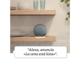 Altavoz inteligente con Alexa - Amazon Echo (4ª Gen), Controlador de Hogar, Azul grisáceo