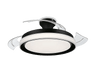 Ventilador de techo - Philips Bliss (2026), 28 W, 6 Velocidades, Aspas retráctiles, 106 cm, 4500 lúmenes regulables, Mando a distancia, Blanco/Negro