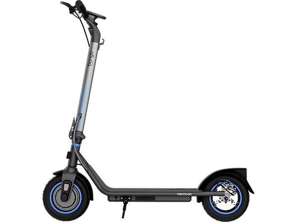 Patinete eléctrico - Cecotec Bongo D20 XL Connected, 630 W, 300 W, Autonomía 20 km, Inclinación 12%, Ruedas 10", Bluetooth, App, Black