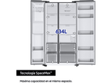 Frigorífico americano -  Samsung SMART AI RS68CG852DS9EF, Twin Cooling Plus, 178 cm, 634l, No Frost, Dispensador de agua, WiFi, Inox