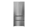 Frigorífico americano - Haier FD 83 HFR7819ENGC Cristal, No Frost, 190 cm, 504 l, My Zone Plus, Daylight, Glass Inox Look