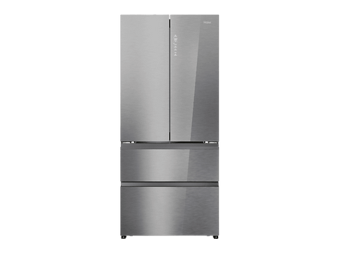 Frigorífico americano - Haier FD 83 HFR7819ENGC Cristal, No Frost, 190 cm, 504 l, My Zone Plus, Daylight, Glass Inox Look