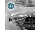 Ventilador industrial - Cecotec EnergySilence 4500 GyroPro, Industrial, 3 velocidades, 110W, 45 cm, Negro