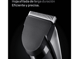 Cortapelos - Braun Series 7 HC7590, Memoria SafetyLock, 17 ajustes de longitud, 2 peines, Base de carga, 50 min autonomía , Gris