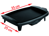 Plancha de asar - Tefal CB5005, 1800W, Antiadherente, Negro