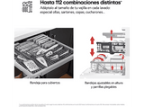 Lavavajillas - LG DF587HHS, 14 servicios, 10 programas, 60 cm, QuadWash™, Tercera Bandeja, ThinQ™, Blanco