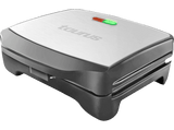 Sandwichera - Taurus Miami Premium, Placas intercambiables: sandwich, grill y gofre, 900W, Negro/Inox