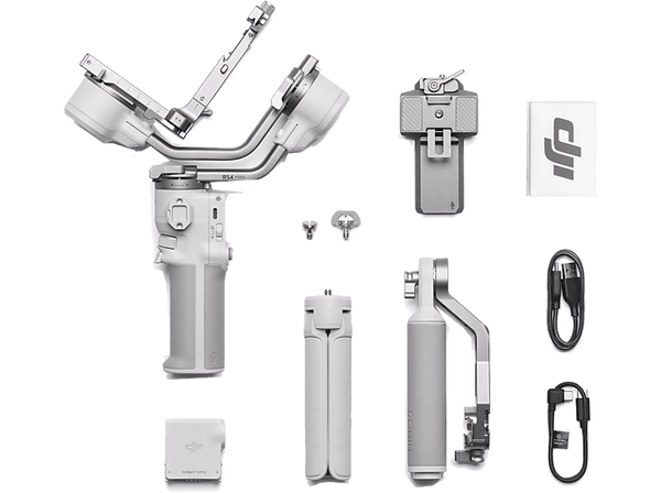 Gimbal - DJI RS 4 Mini Combo, 13h Autonomía, Carga hasta 2 kg, Bluetooth, Gris
