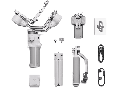 Gimbal - DJI RS 4 Mini Combo, 13h Autonomía, Carga hasta 2 kg, Bluetooth, Gris