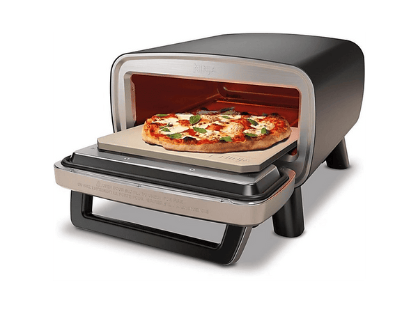 Mini horno - Ninja Artisan MO201EU, 1760 W, Hasta 370 ºC, 4 Programas, 5 Ajustes de Pizzas, Plata