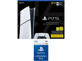 Consola - Sony PlayStation 5 Slim Digital Edition, 1 TB SSD, 4K, Chasis D, Blanco + Tarjeta PS Plus 20€