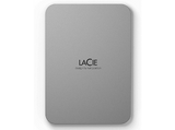 Disco duro externo 1 TB - LaCie Mobile Drive V2 STLP1000400, USB-C, 130 MB/s, Plateado lunar