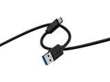 Cable USB a USB-C - ISY IUC-1029,USB-C a USB-A, 1.5m, 5 Gbps, 3A, Negro