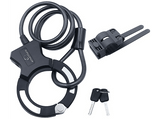 Accesorio patinete eléctrico - smartGyro SG27-531, Candado con 2 llaves para patinetes eléctricos y bicicletas, 120 cm Cable, Negro