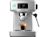 Cafetera express - Cecotec Power Espresso 20 Barista Compact, 20 bar, 1465 W, 1.8 l, 2 tazas, Pantalla digital, Compacta, Silver