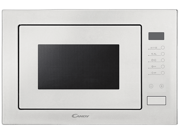 Microondas con grill integrable - Candy MICG 25 GDFW, Integrable, 900W, Grill 1000 W, Bloqueo infantil, 25 l, Sin marco, 8 programas, Blanco