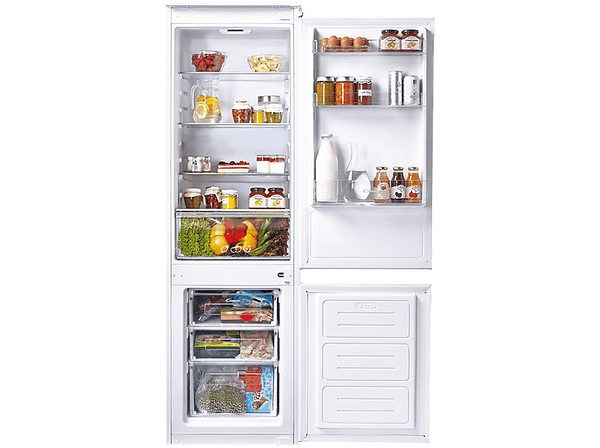 Frigorífico combi - Candy CKBBS 100/1, 250l, Cíclico, 177cm, LED, Blanco