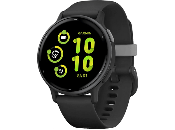 Reloj deportivo - Garmin Vívoactive® 5, Negro, 20 mm, 4GB, 1.2" AMOLED, Autonomía hasta 11 días