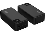 Powerbank - Isy IPP-27000, 27000 mAh, 2x USB-C, 1x USB-A, LED-Display, Negro