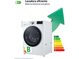 Lavadora carga frontal - LG F0P3CYV2W, 20 kg, 1000 rpm, 14 programas, TurboWash™ 360˚, Steam™, Blanco