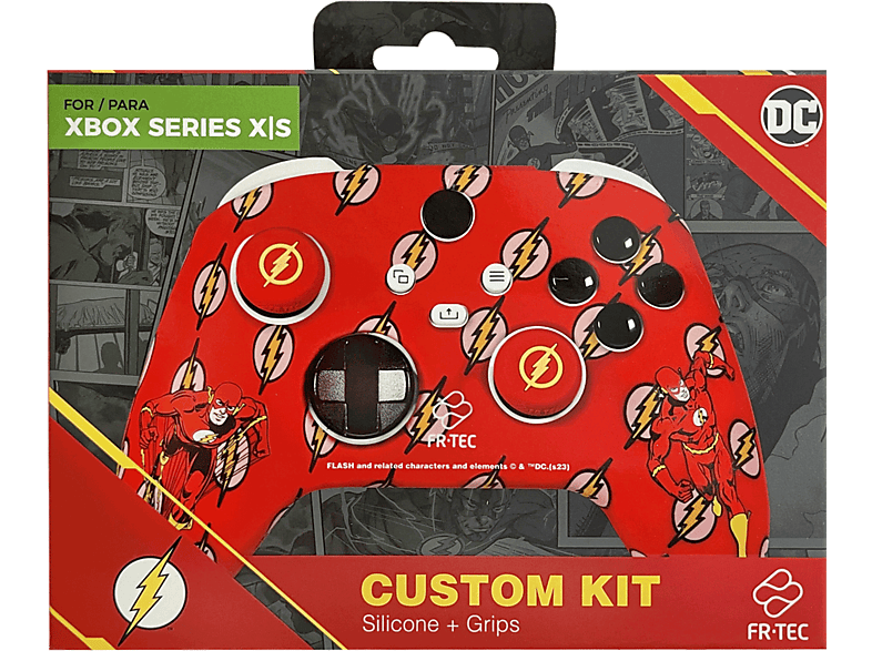 Funda + grips - FR-TEC Custom Kit Flash™, Para Xbox Series, Licencia Oficial, Multicolor