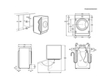 Lavadora integrable - Electrolux EN7F4842OF, 8 kg, 1400 rpm, 14 programas, Función Vapor, Sin panelar