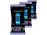 Accesorio para plancha - Laurastar Purify, Pack de 3 Filtros de Agua Anti-piedra Caliza, Negro
