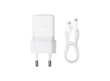 Cargador de pared - Baseus PALM, 30W, Kit con cable 60W y 100 cm, Carga ultrarrápida, Control de temperatura, Universal, Blanco