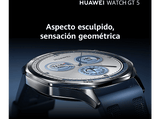 Smartwatch - Huawei Watch GT5 46 mm, Llamadas BT, Respuesta con teclado, 14 días de batería, Compatible iOS/Andorid, Correa Fluoroelastómero Negro