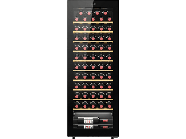 Vinoteca - Candy CWC058 DiVino, Temperatura 5 - 20 grados, 58 botellas,  Iluminación LED,  Wi-Fi , Negro