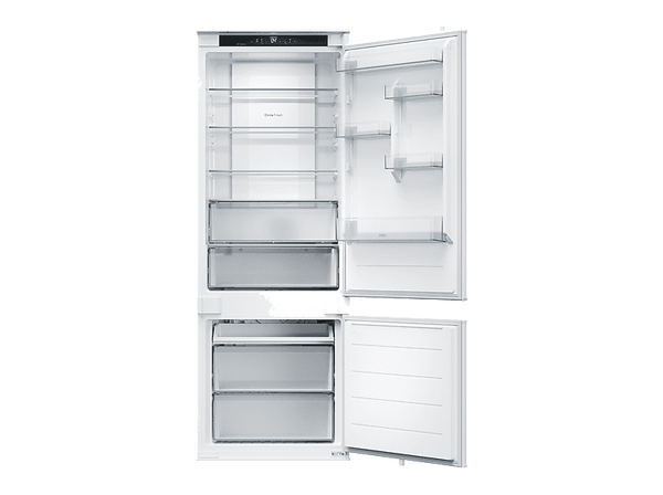 Frigorífico combi integrable - Candy CNBQT3719EW, Total No Frost, 193.5 cm, 382 l, Sin Panelar