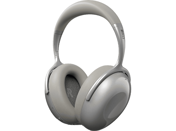 Auriculares inalámbricos - KEF Mu7, Bluetooth 5.1, Hasta 40hs de autonomía, Cancelación activa de ruido, Silver Grey