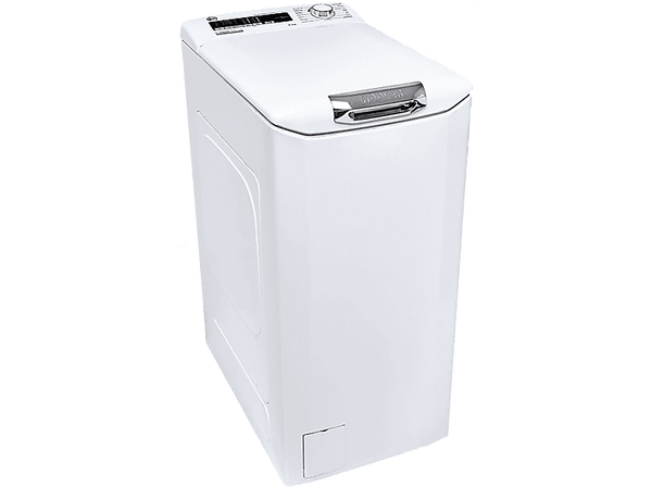 Lavadora carga superior - Hoover H-WASH 300 H3TM08TACE/1-37, 8kg, 1000rpm, Apertura Slow Motion, 75dB(A), Blanco