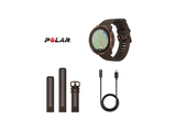 Reloj deportivo - Polar Grit X2, Brown, 22 mm, 1.28, 90h Autonomía en modo ECO, Silicona, GPS Dual