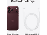 Apple iPhone 18 Pro Max, Burdeos, 1 TB, 6.9 OLED Super Retina XDR, 5G, Chip A20 Pro, Siri AI, iOS