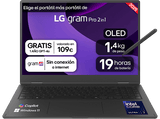 Portátil - LG 16T90TP-K.AD88B, 16 WQXGA+, Intel® Evo™ Edition Core™ Ultra 7-255H, 32 GB RAM, 1 TB SSD, Arc™ GPU, W11H