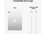 Apple iPad (11ªgen), 256GB, Plata, WiFi, 10.9, Retina, Chip A16 Bionic, iPadOS 18, Cable de carga USB‑C, Sin Adaptador de corriente