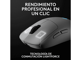 Ratón gaming - Logitech G Pro 2 Lightspeed, Bluetooth, Inalámbrico, 32.000 ppp, Ambidiestro, Botones personalizables, Conmutadores Lightforce, Blanco