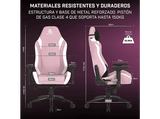 Silla gaming - Newskill Neith Zephyr, Reposabrazos 4D, Hasta 150 kg, Cojín cervical y lumbar, Rosa