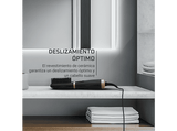 Cepillo alisador - Rowenta Powerstraight Air UB5920F0, 500 W, 2 en 1, 3 temperaturas, Cabello húmedo, mojado y seco, Negro