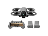 Dron - DJI Avata 360 Fly More Combo (RC 2) , 64 MP, 23min Autonomía, Visión 360°, Vídeo HDR en 8K/60 fps, Detección Obstáculos Omnidireccional, Gris