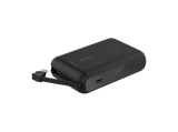 Powerbank - Belkin BPB021hqBK, 10000 mAh, 1x USB-C, Cable Integrado, Carga Rápida, 20W, Negro