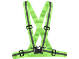 Chaleco reflectante - SK8 HECHARE1, Bandas Reflectantes, Correas Ajustables, Verde Neón