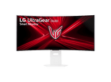 Monitor gaming - LG 39GX90SA-W, 39 WQHD 4K, 240 Hz, 0.03 ms, OLED curvo 800R, AMD FreeSync™, USB-C, Altavoces integrados, Altura ajustable, Blanco