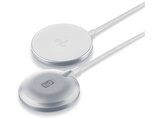 Cargador móvil inalámbrico - CellularLine MAG Qi2, Pad magnético de carga rápida, Compatible con MagSafe, 15 W, Universal, Blanco