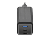 Cargador de pared - CellularLine ACH GaN+ 3 Puertos 100W, Universal, Negro
